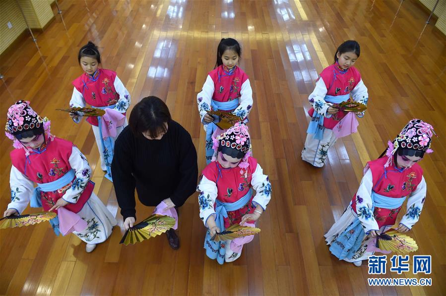 安徽瑤海:戲曲進校園 傳承在身邊