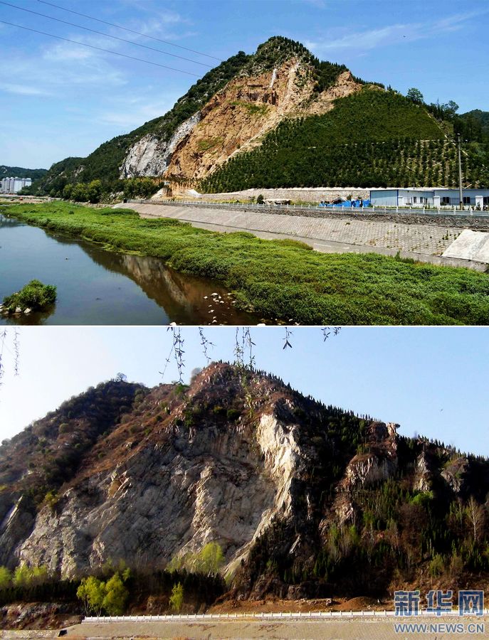 河南欒川:廢棄礦山披“綠衣”