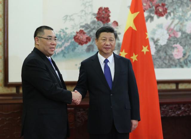 習近平會見梁振英崔世安:確保一國兩制不走樣